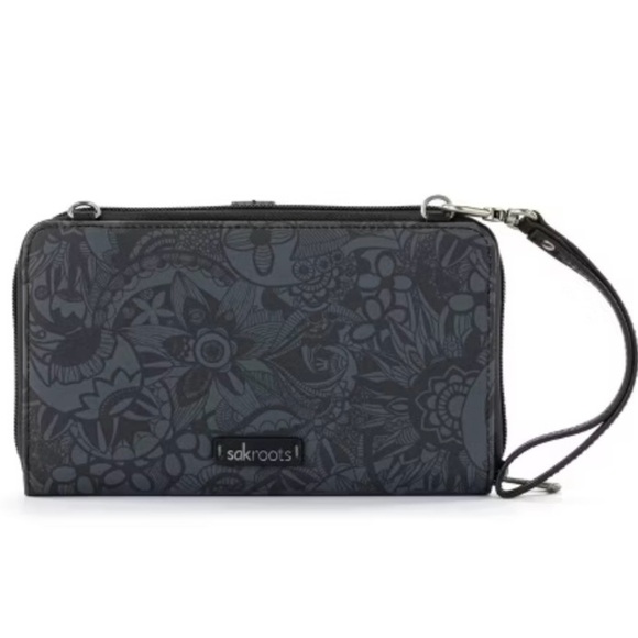 New Sakroots Wallet Smartphone Crossbody Wrislet Bag - Picture 5 of 9